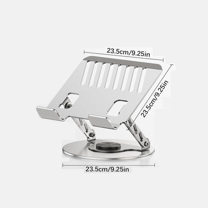 OUGEP Laptop Stand For Desk, 8 Levels Height Adjustable Aluminum Laptop Portable, Compatible with MacBook Air/Pro, HP, ASUS, Dell