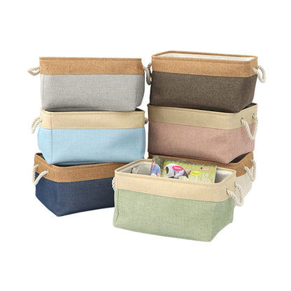 Anevous Storage Box 41 x 32 x 20 cm, Foldable Storage Basket, Fabric Storage Baskets with Cotton Rope, Fabric Boxes Storage for Toys, Shelves