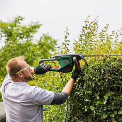 Bosch Trimmer AdvancedHedgeCut 65 (500 W, Blade Length: 65 cm, for Large Hedges, Tooth Opening: 34 mm, in Carton Packaging)