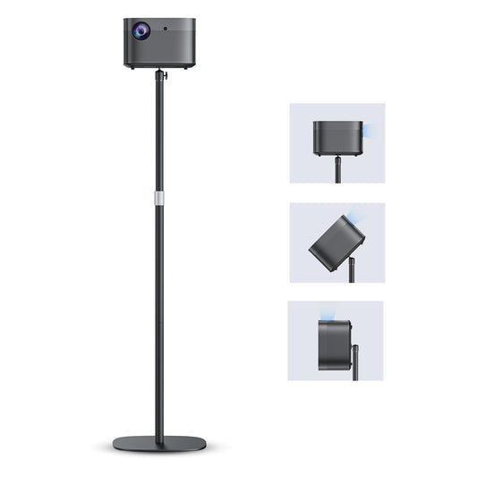 POLESTO Projector Stand, Universal Floor Mount with Adjustable Height 20''-50'', Compatible with Projector, Camera, Webcam for Home & Office & Outdoor