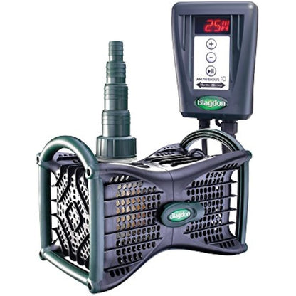 Blagdon Amphibious IQ Energy Saving Pond Pump, for Fountain & Waterfall, Run Dry Protection, Adjustable Power & Flow, 2250-4500 Standard Pond,Black