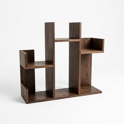 Desktop Wooden Storage and Display Shelf 56x47cm – Bookcase & Spice Rack for Home, Kitchen, Office