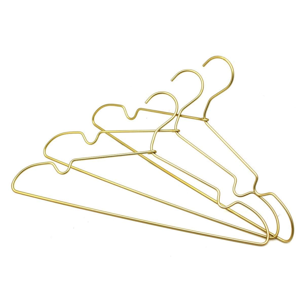 Koobay 12.6" Matte Gold Metal Kids Baby Hangers, 30Pack, Non Slip, Suit for Coated Wire Children Clothes Hangers Closet Storage