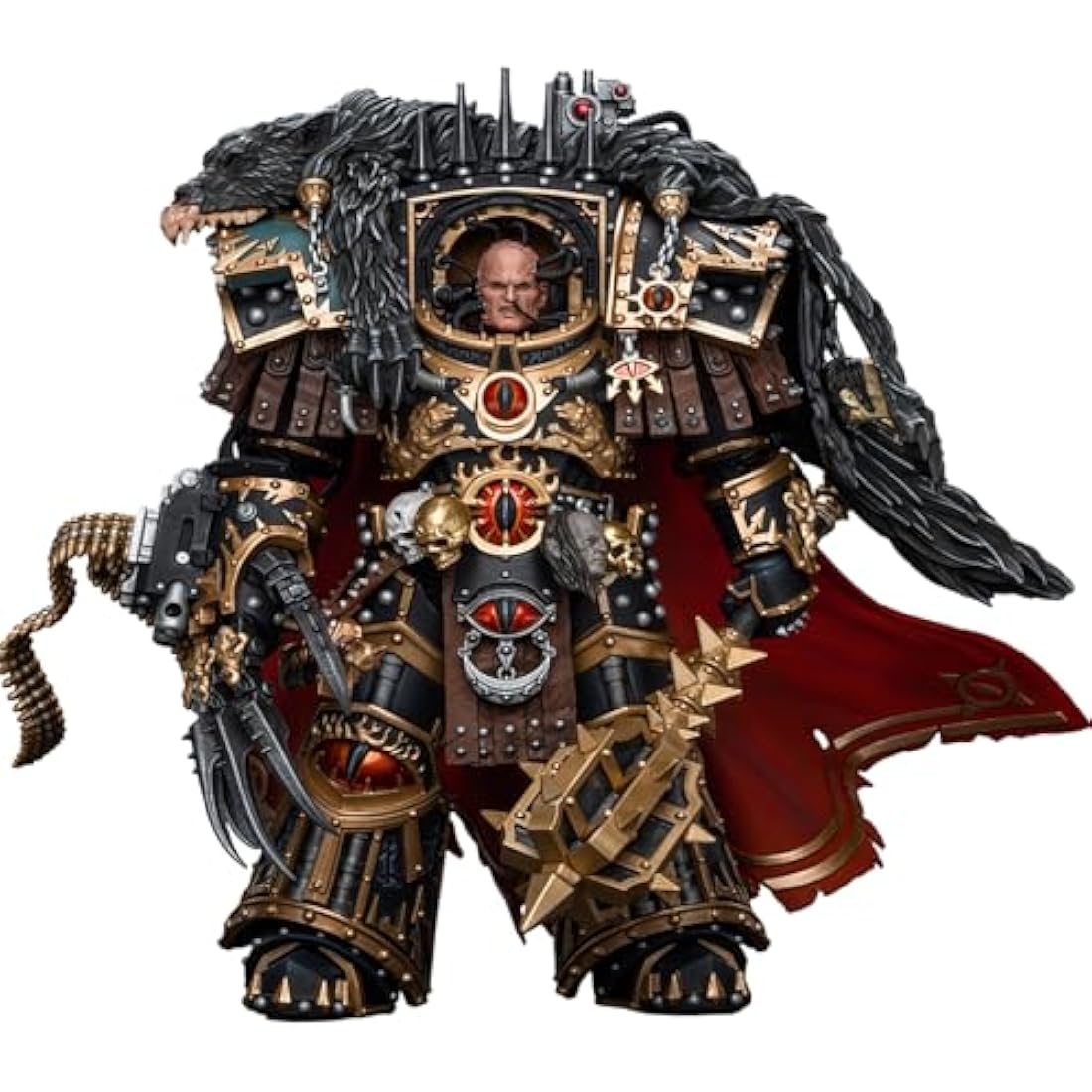 JOYTOY JT9787 Warhammer 40K The Horus Heresy, Sons of Horus Warmaster Horus Primarch of the XVlth Legion 1/18 Action Figures Soldier model