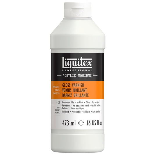 Liquitex 6216 Professional Gloss Varnish, 473 ml,White