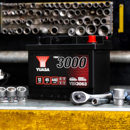 Yuasa YBX3063 12V 45Ah 440CCA Sealed Maintenance Free Car Battery