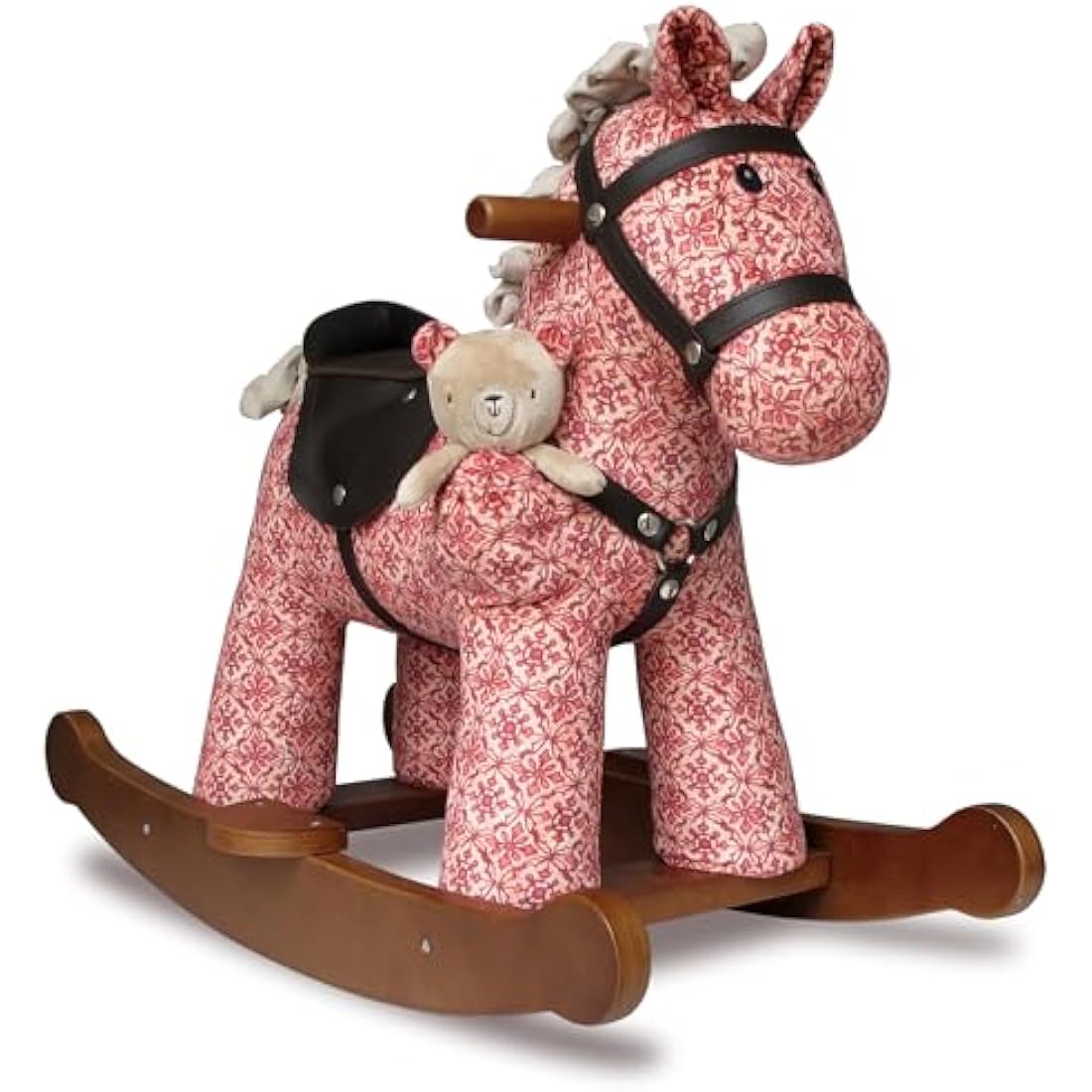 Little Bird Told Me - Cooper & Beau Rocking Horse for Baby/Toddler 9+ Months Unisex - Leatherette Saddle & Bridle, Solid Wooden Frame & Rockers, Removable Plush Toy - British Brand Since 2007