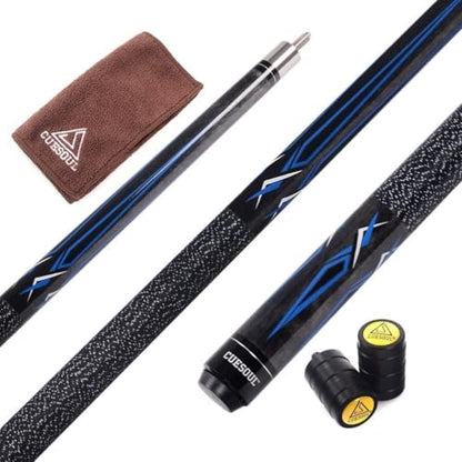 CUESOUL 58 Inch 19 Oz 1/2 Jointed Maple Billiard Pool Cue (CSTB002)