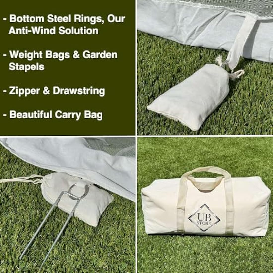 Mosquito Net for Umbrella 11 FT | Large Sizes & Fabric Designed for Outdoors | Insect House Screen Netting for Patio, Porch & Garden Terrace | Outside Canopy Bug & Fly Protection Enclosure