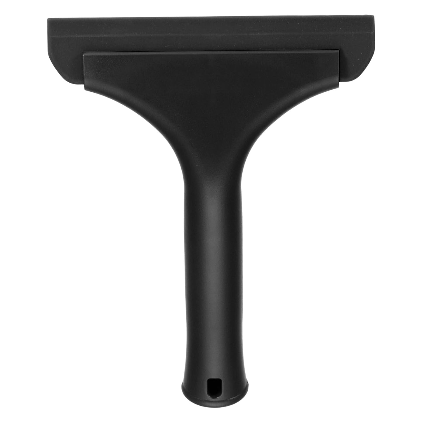 sourcing map 6 Inch Shower Squeegee for Glass Doors, All-Purpose Bath Squeegee with Handle for Bathroom Window Mirror Car Glass, Black/Black