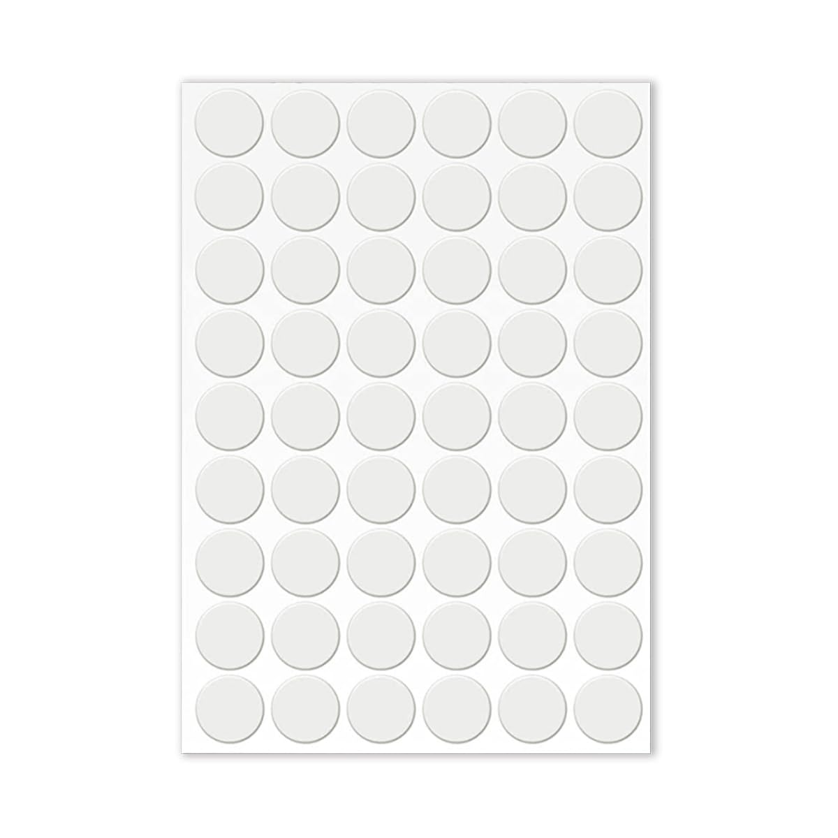 LICQIC Screw Hole Covers, 54 Pcs 21 mm, White