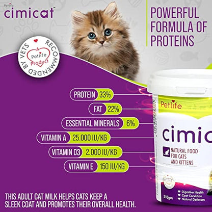Petlife Cimicat Milk Substitute for Cats, 250 g