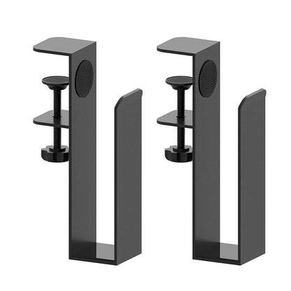 VOANZO Adjustable Desk Laptop Stand Clip-On Side Table Storage Rack Metal Hanging Vertical Laptop Desktop Stand Punch-Free Clip With Anti-Scratch