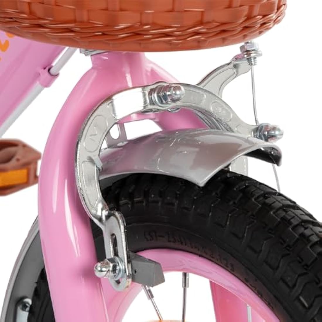 STITCH Retro 12/14/16/18 Inch Kids Bike for 2-9 Years Old Girls, 12/14/16/18 Inch Wheels Girls Bike with Stabilisers & Basket