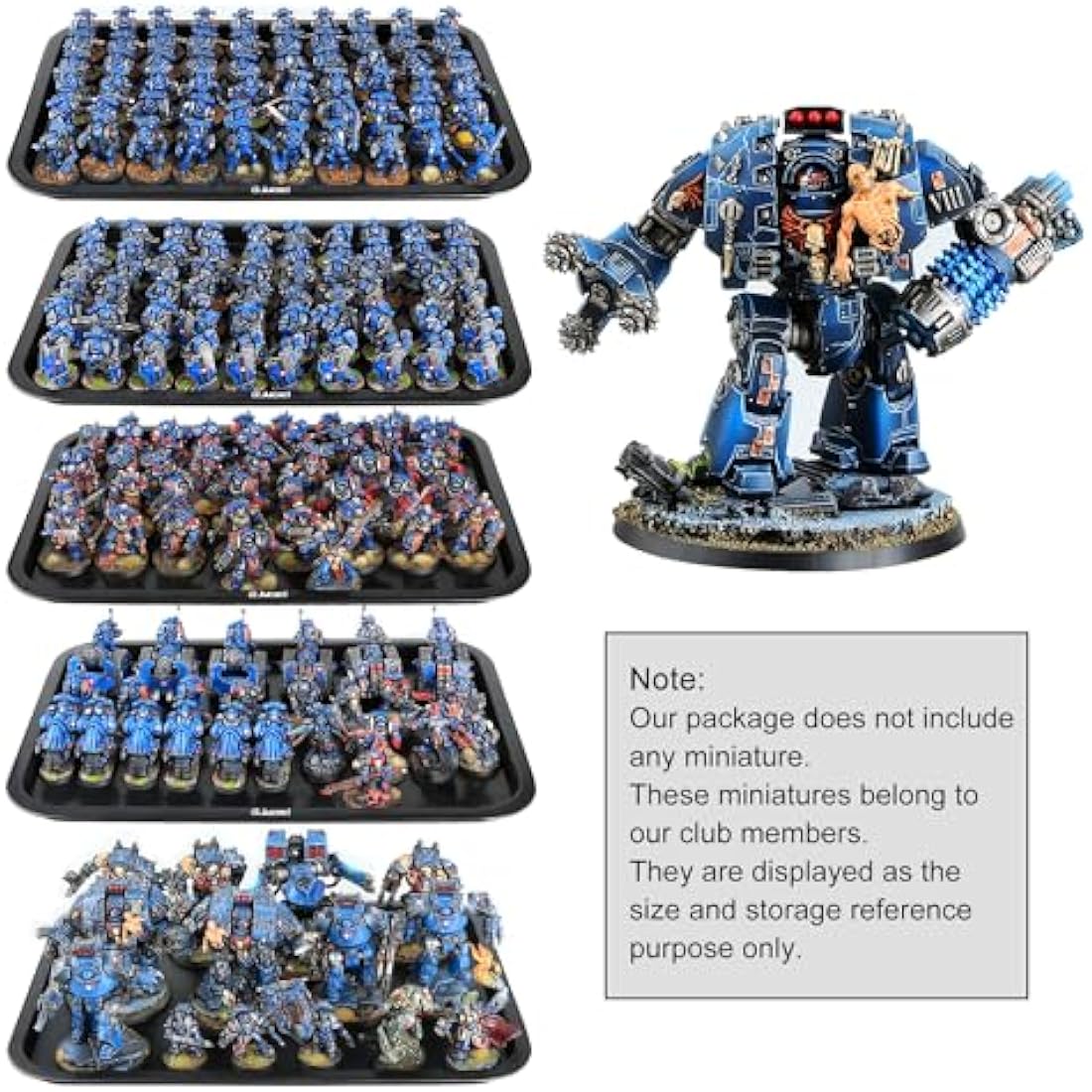 Jucoci Miniatures Storage Case Miniatures Transport Case (Large Size with Light)