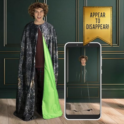 WOW! STUFF Harry Potter Real FX Junior Invisibility Cloak | Official Wizarding World Dress Up Cosplay Gifts and Toys | Role Play Cape and Costume Accessory for Harry Potter Fans, Girls and Boys