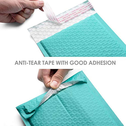 Switory 50pcs Padded Envelopes A5 Bubble Mailers 6x10In Packaging Bags Small Bubble Envelopes Wrap Envelope Mailer Bags Poly Mailers 15.3cmx22.9cm, Green