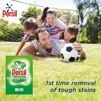 Persil Bio Washing Powder 100% recyclable pack for stain removal first time 4x 1.05 kg (84 washes)