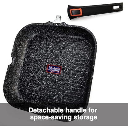 Pep Griddle Pan 29cm with Removable Handle Non-Stick Induction Gas and Electric Compatible