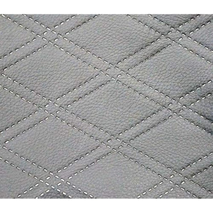 UKB4C Leatherette Front & Rear Car Van Seat Covers with Headrest Quilted pattern Black