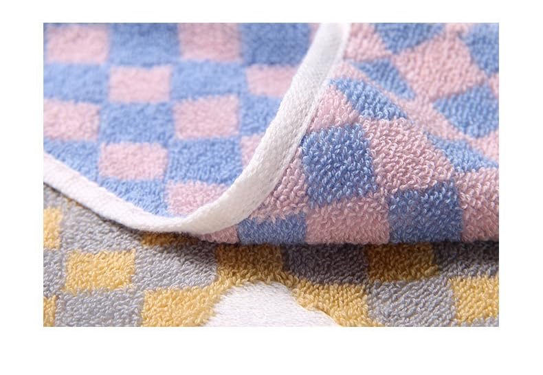 ISABELLA MOON 2PCS Children's Facial Towel, Kids Washcloth Towels, Cotton Kids Face Towels, Cute Kitty dog Hand Towel Set