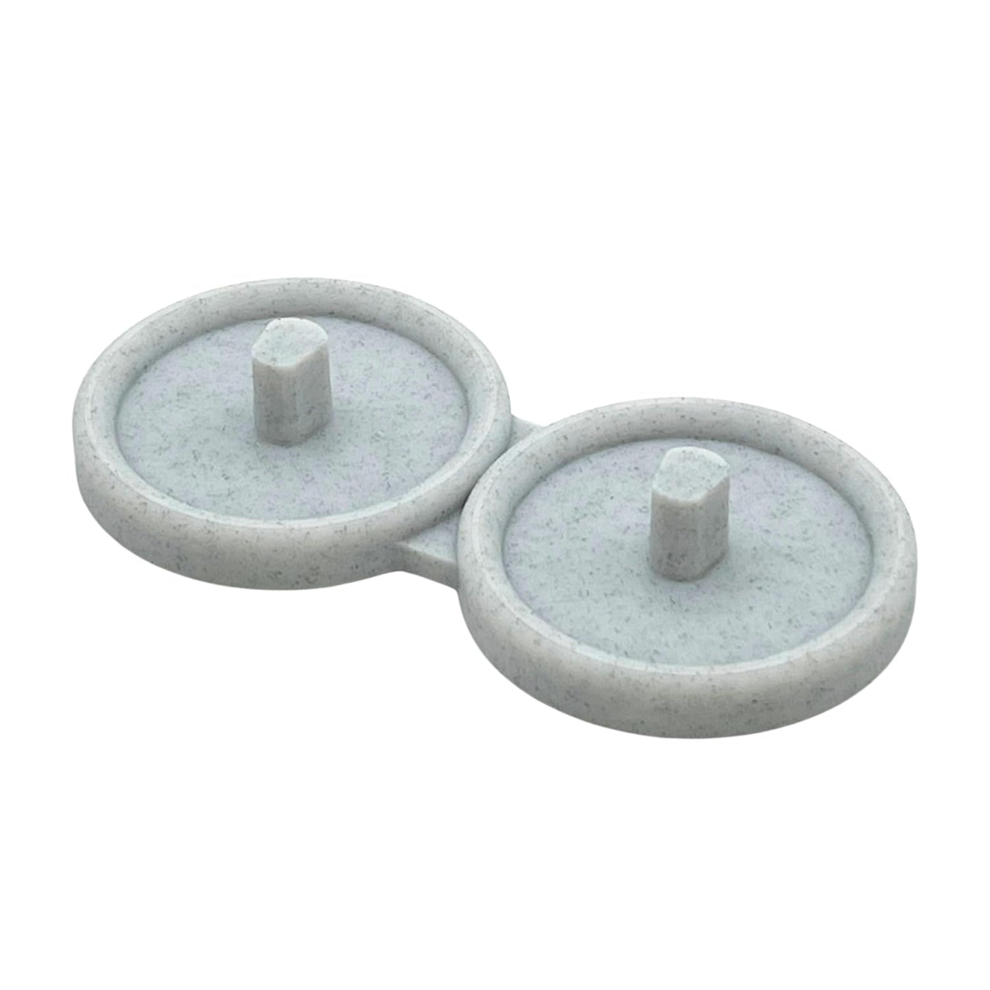 Oral Care Brand Electric Toothbrush Stand & Drip Tray (Marble, Double)