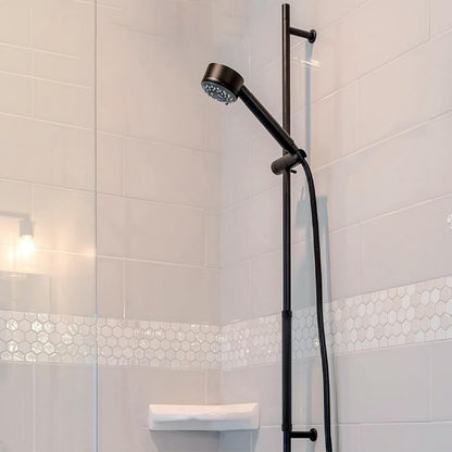 VOANZO Shower Head Extension Arm 20cm, Shower Arm Extension for Shower Head or Fixed Shower Head Made of Copper Shower Head Extension Matte Black