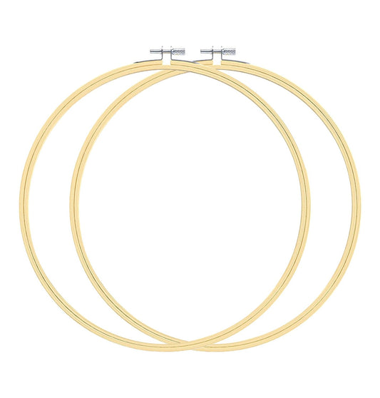 2 Pcs 12 inches Embroidery Hoops Large Cross Stitch Hoops Big Round Embroidery Hoops 30cm Cross Stitch Rings for DIY Art Craft Sewing Wreaths