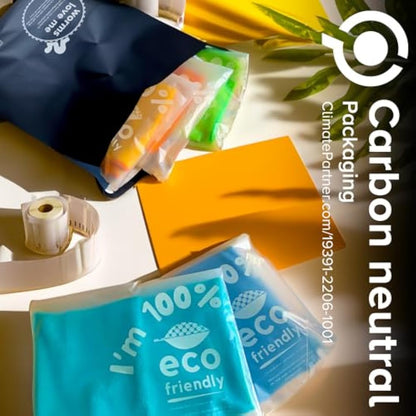 Simplelifeco UK Eco Friendly Compostable Mailing Bags (Small: 9 x 12”, Pack of 10) - Compostable Mailers - Postage Bags - Eco Friendly Packaging