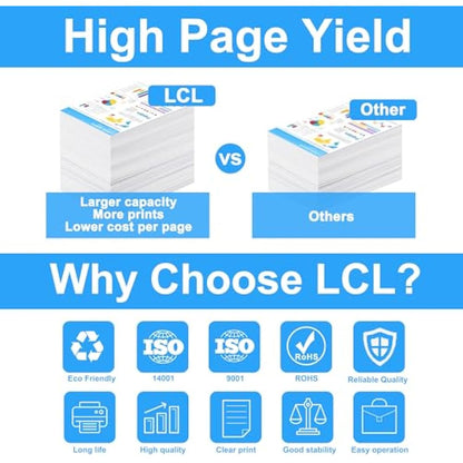 LCL Remanufactured Toner Cartridge 307A CE741A (1 Cyan) Replacement for HP Color Laserjet CP5225 CP5225n CP5225dn