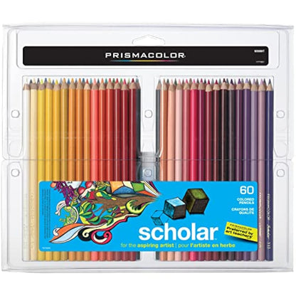 PRISMACOLOR MAIN-87676 Scholar Colored Pencils, 60-Count