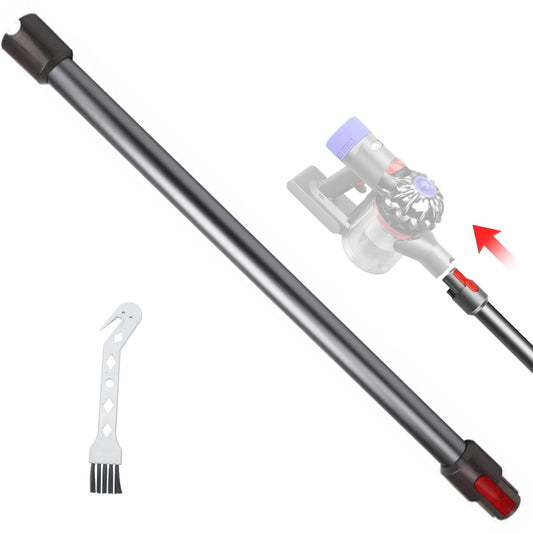 Quick Release Extension Wand Compatible for Dyson V7 V8 V10 V11 V15 Stick Vacuum Cleaner, Vacuums Attachment Replacement Extension Tube 74cm (Silver