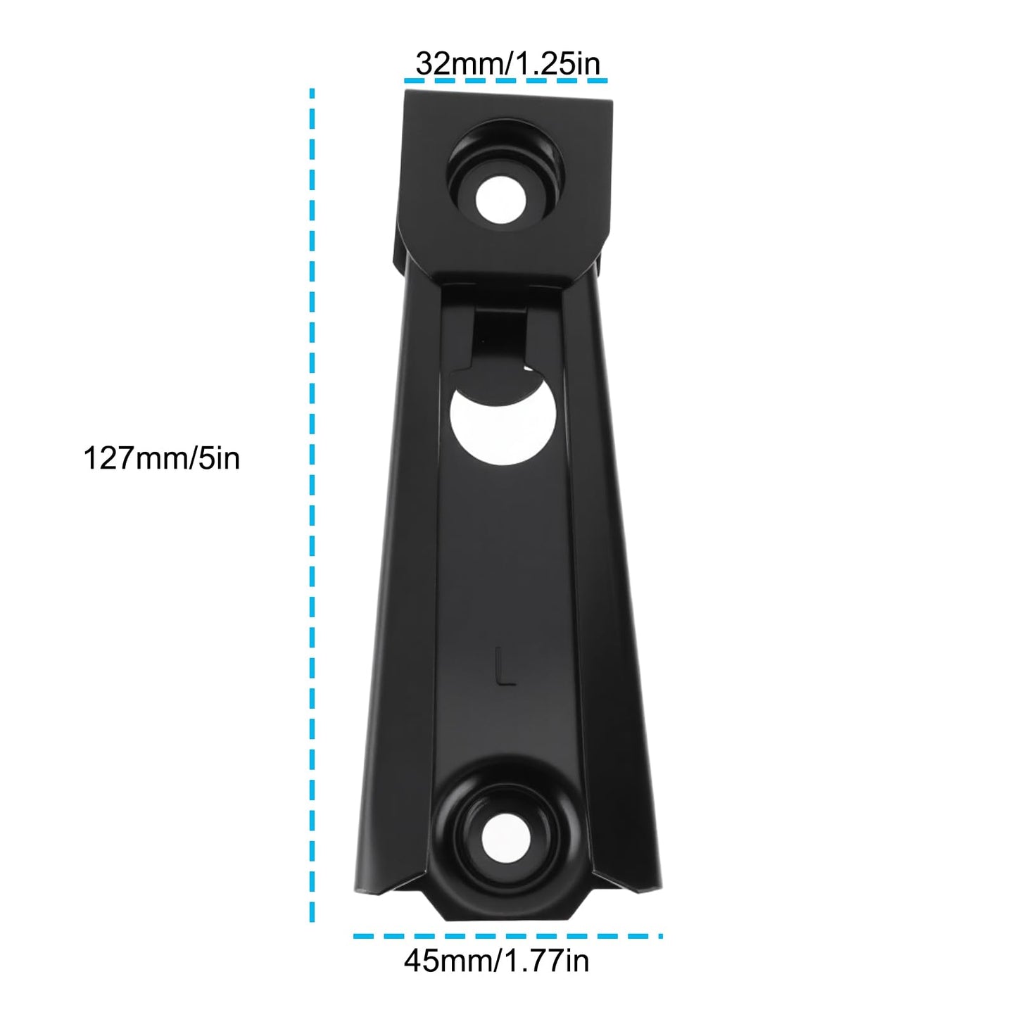 Briny River 4Pcs Recliner Back Clip Bracket KD Clip Bracket for Outdoor or Indoor Lounge Chairs 12.7x4.5x3.2cm Black