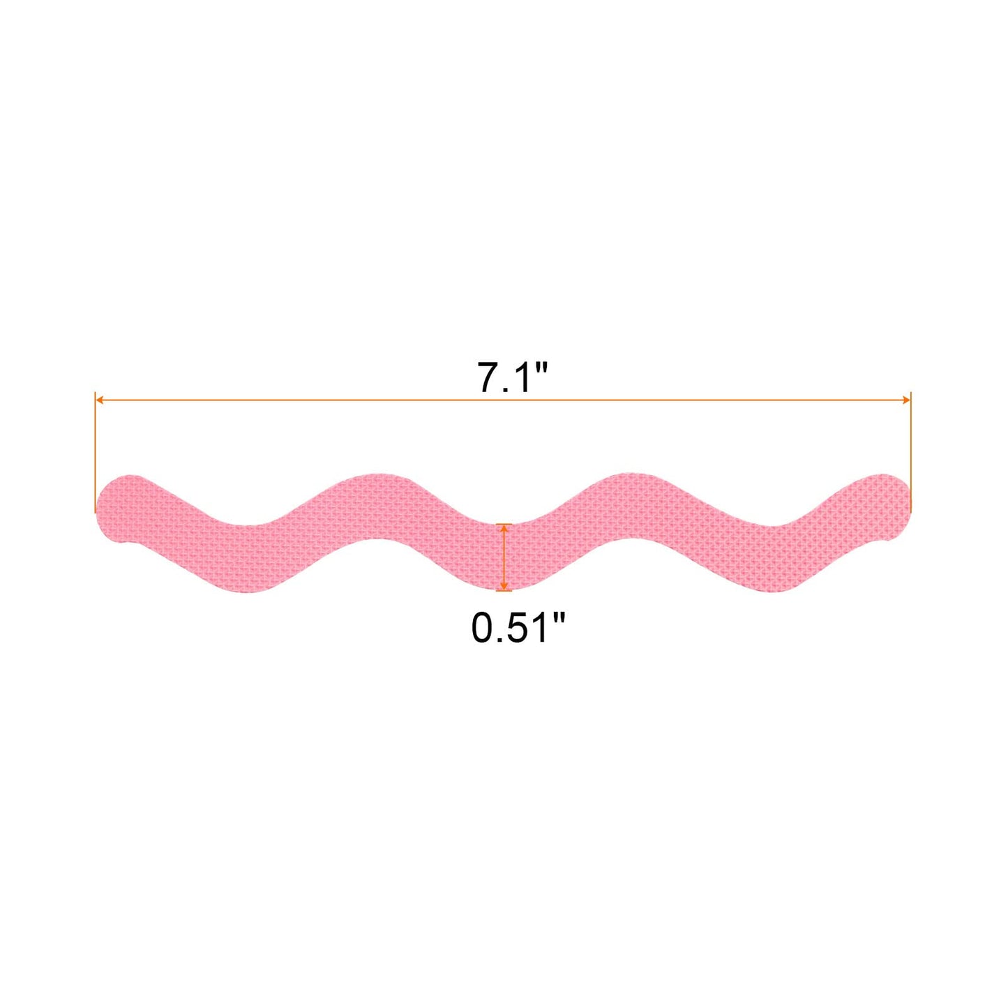 sourcing map 12pcs Non Slip Bathtub Stickers Bath Shower Floor 7.1" Anti-Slip Sticker Tape S-Shape Style Decals for Bathroom Kitchen Bathtub Treads