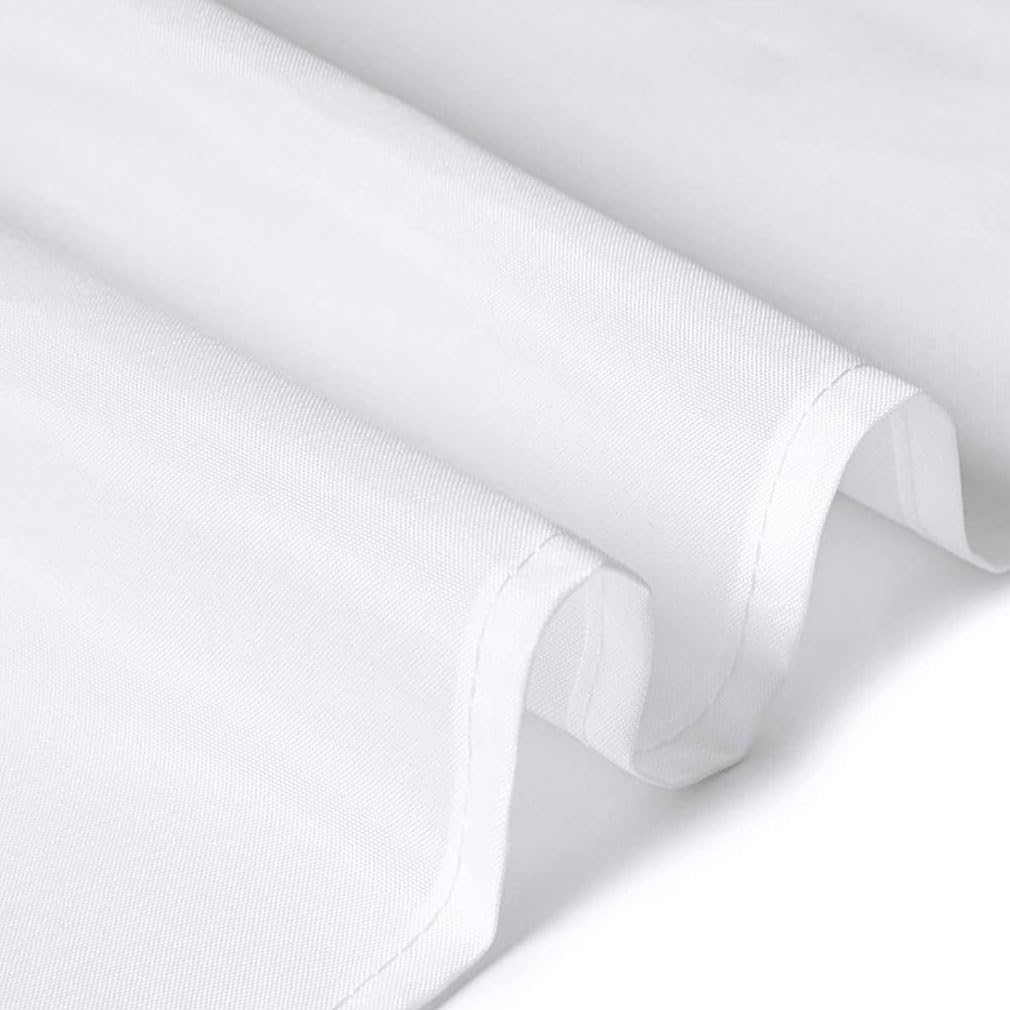 White Shower Curtain, 180 x 200 cm, Mould Proof and Mildew Resistant Extra Long Shower Curtain Liner, Mould Resistant Bathroom Curtains