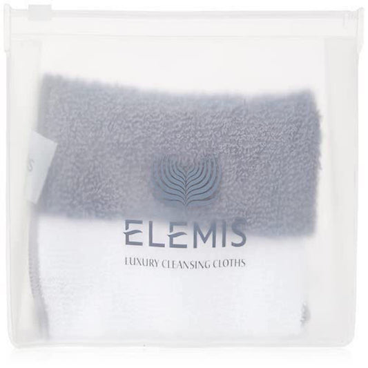 ELEMIS Luxury Cleansing Cloth Duo, Soft Pure Cotton Facial Cloths, Ideal For Removing Cleansers, Exfoliators and Masks, Gently Cleanses and Opens