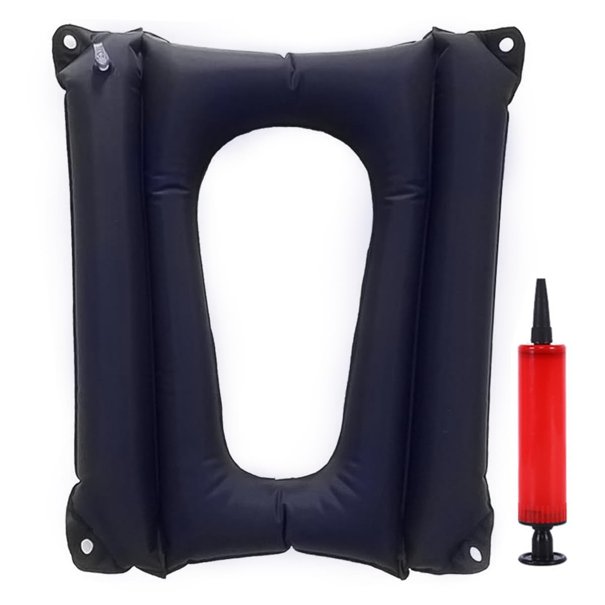 Laroal Inflatable Seat Cushion for Chairs and Toilet Seats Breathable Anti-Sore Pressure Relief Cushion Suitable for Home Use Made of Flocking PVC