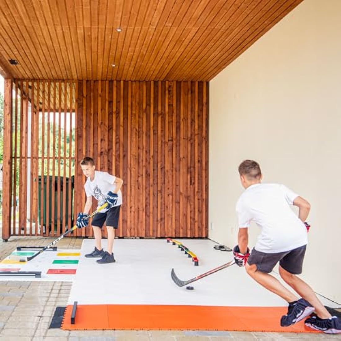 My Slide Board Lit - In & Outdoor Cardio Exercise Workout and Balance to Tone Legs, Glutes, & Core Muscles Training Sliding board - Easy to Use - Home Gym Equipment Super Smooth surface with Booties