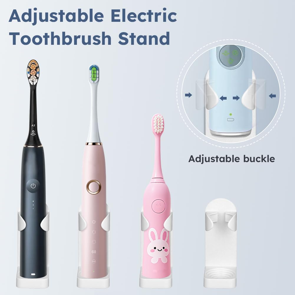 AOOHA Electric Toothbrush Holder,2 Packs Toothbrush Organizer for Bathroom
