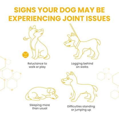 Vetzyme Flexible Joint Supplements for Dogs (30 Tablets) - Hip and Joint Care with Glucosamine, Tasty Chicken Flavour