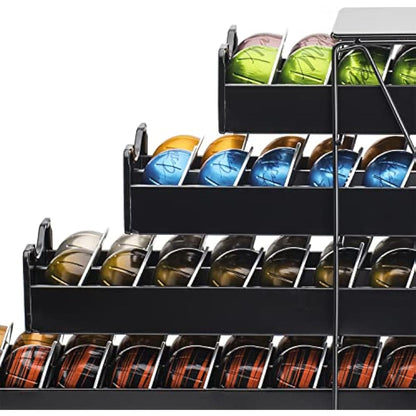 Bagoo Coffee Pods Holder for Nespresso Vertuoline Drawer Multi Tier for Vertuo Capsules Storage (3 Tier)