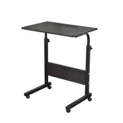 sogesfurniture 60 * 40cm Adjustable Height Laptop Table with Tablet Slot, Mobile Computer Stand Desk Portable Side Table for Bed Sofa