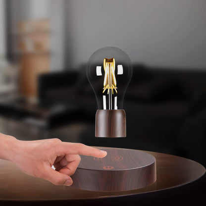 VGAzer Magnetic Levitating Floating Wireless LED Light Bulb Desk Lamp for Unique Gifts, Room Decor, Night Light, Home Office Decor Desk Tech Toys