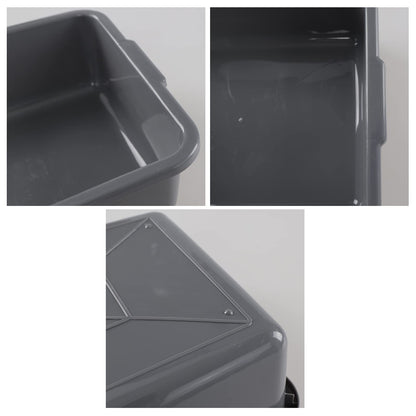Ikando Set of 4 Rectangular Washing Up Bowl/Commercial Bus Box, 8 L Basin