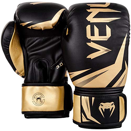 Venum, Challenger 3.0 Boxing Gloves, Unisex Adult, 10 Oz, Black/Gold