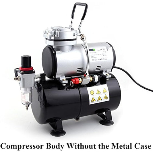 Fengda AS-186A Professional Airbrush Compressor/with Tank/Autostop 4Bar/Autostart 3Bar/Quiet/Oil-Free
