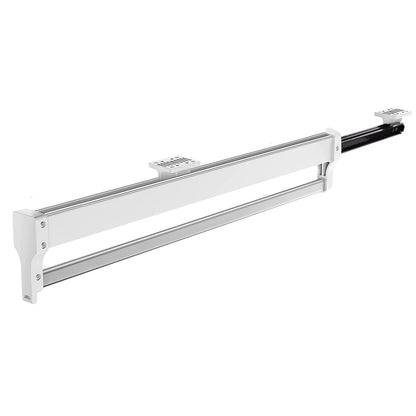 MAFAGE Pull Out Clothes Rail, Adjustable Pull Out Hanger Rail Rod for Wardrobe Trousers Clothing Storage, Space Saving, Load 25kg (White 497mm)