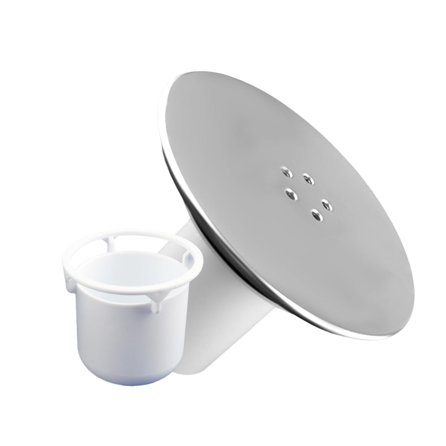 Bojueshaw Shower Drain Cover,Universal Fit with Removable Top & Hair Catcher,Shower Trap Replacement for Bathroom & Wet Rooms(90/115mm)
