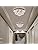 A1A9 Modern Flush Mount Crystal Chandelier, K9 Crystal Droplet Round Chrome Ceiling Lights, Elegant LED Pendant Lamp Fixture for Living Room, Dining Room, Bedroom, Lounge D35cm 4 Lights