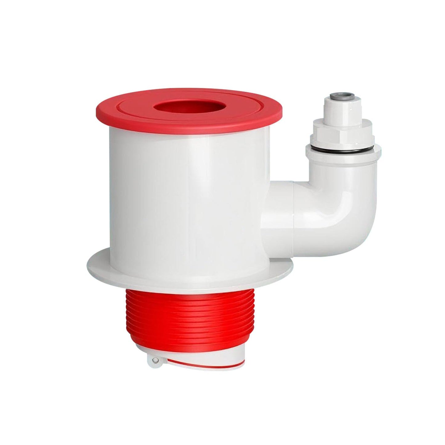 Qrity 1Pcs Washing Machine Sealing Plug, Waste Pipe Connector Plug with 1/4" Quick Connector, 3-Way Kitchen Sink Drain Pipe Connector
